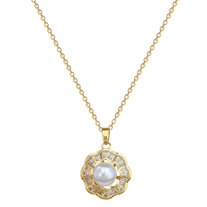 Korean Cosmos Geometric Titanium Steel Electroplating Earrings