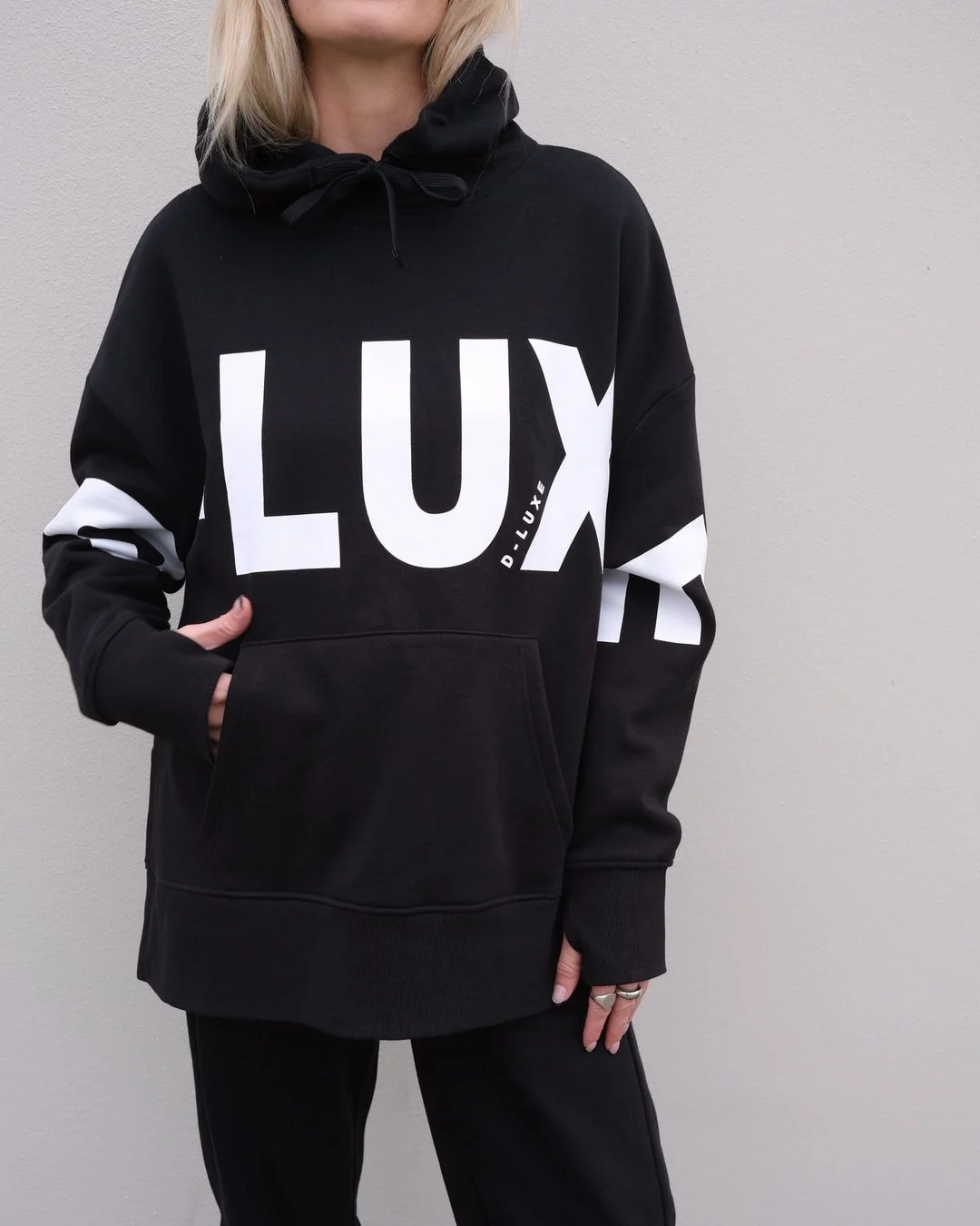 Nigikala Nigikala New Casual Fashion Letter Printing Hooded Long-Sleeved Edswoman