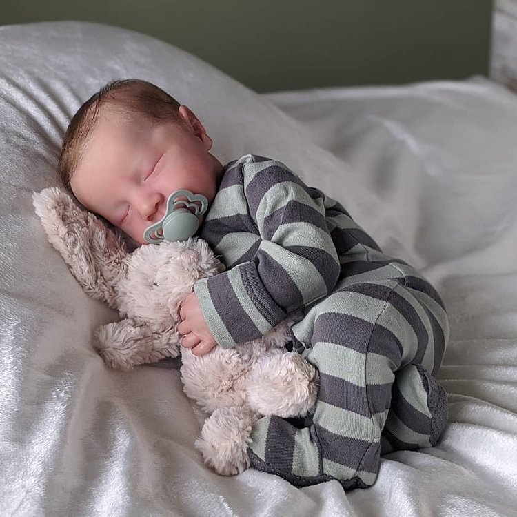 20" Truly Lifelike Reborn Baby Boy Doll Named Felen Sleeping Newborn Babies Rebornartdoll® Rebornartdoll®