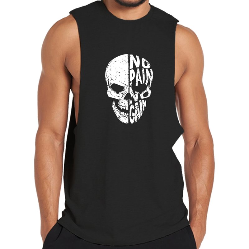 Cotton No Pain No Gain Tank Top tacday