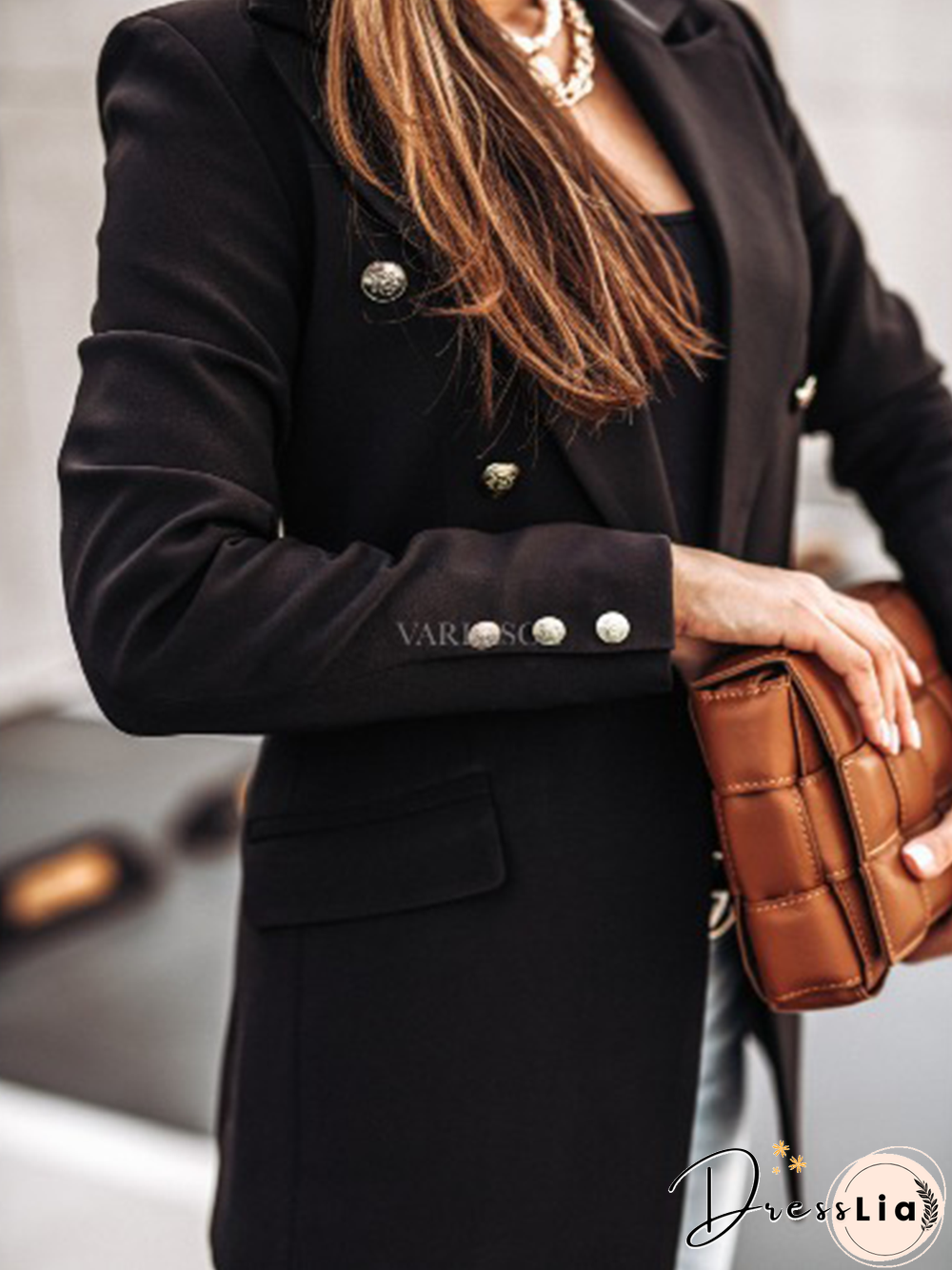 Shawl Collar Long Sleeve Blazer