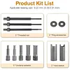 12PCS Motorcycle Bearing Puller Set w/Collets 9-23mm Inner Bearing Extractor Kit