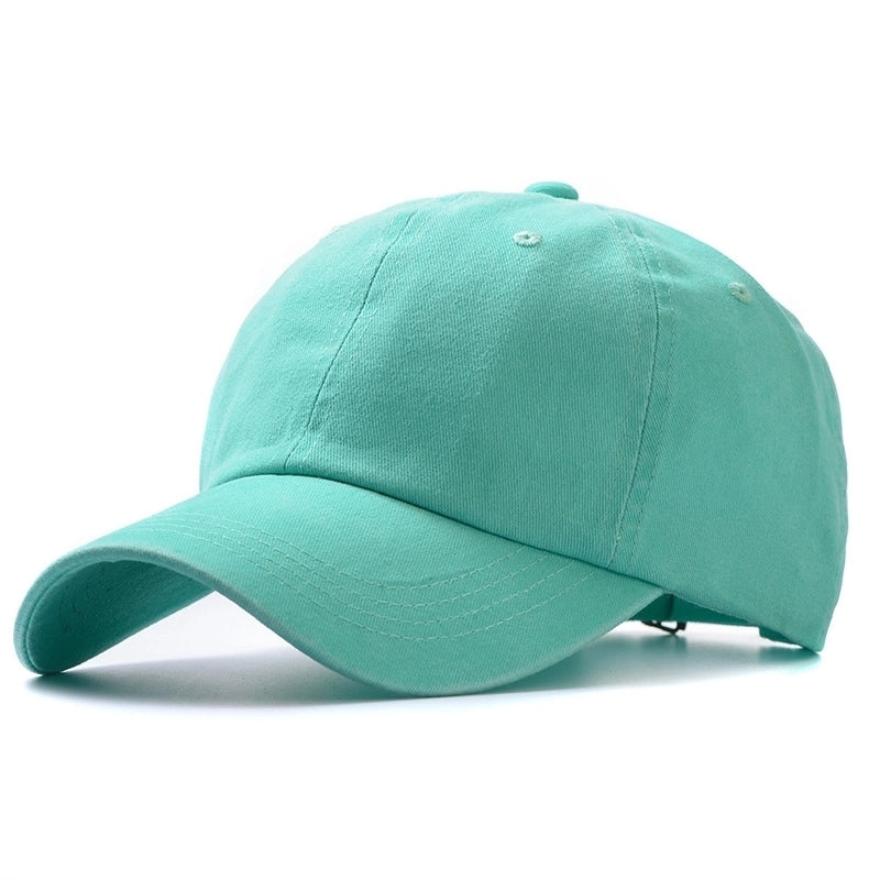 Fashion Washed Cotton Hats Solid Color Baseball Caps Outdoor Caps Sun Hats