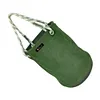 Canvas Tool Bucket Bag with Plastic Bottom Aerial Work Tool Bag for Electrician