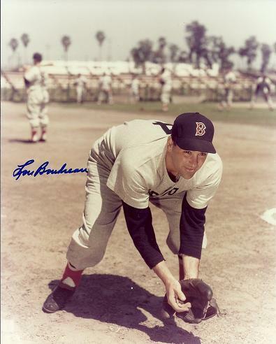 Lou Boudreau Signed - Autographed Boston Red Sox 8x10 inch Photo Poster painting Deceased