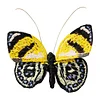 DIY Embroidered Butterfly Brooch Embroidery Butterfly Lapel Pin Clothes Decoration for Backpack Pants T-Shirt Jacket Bags Dress Jeans