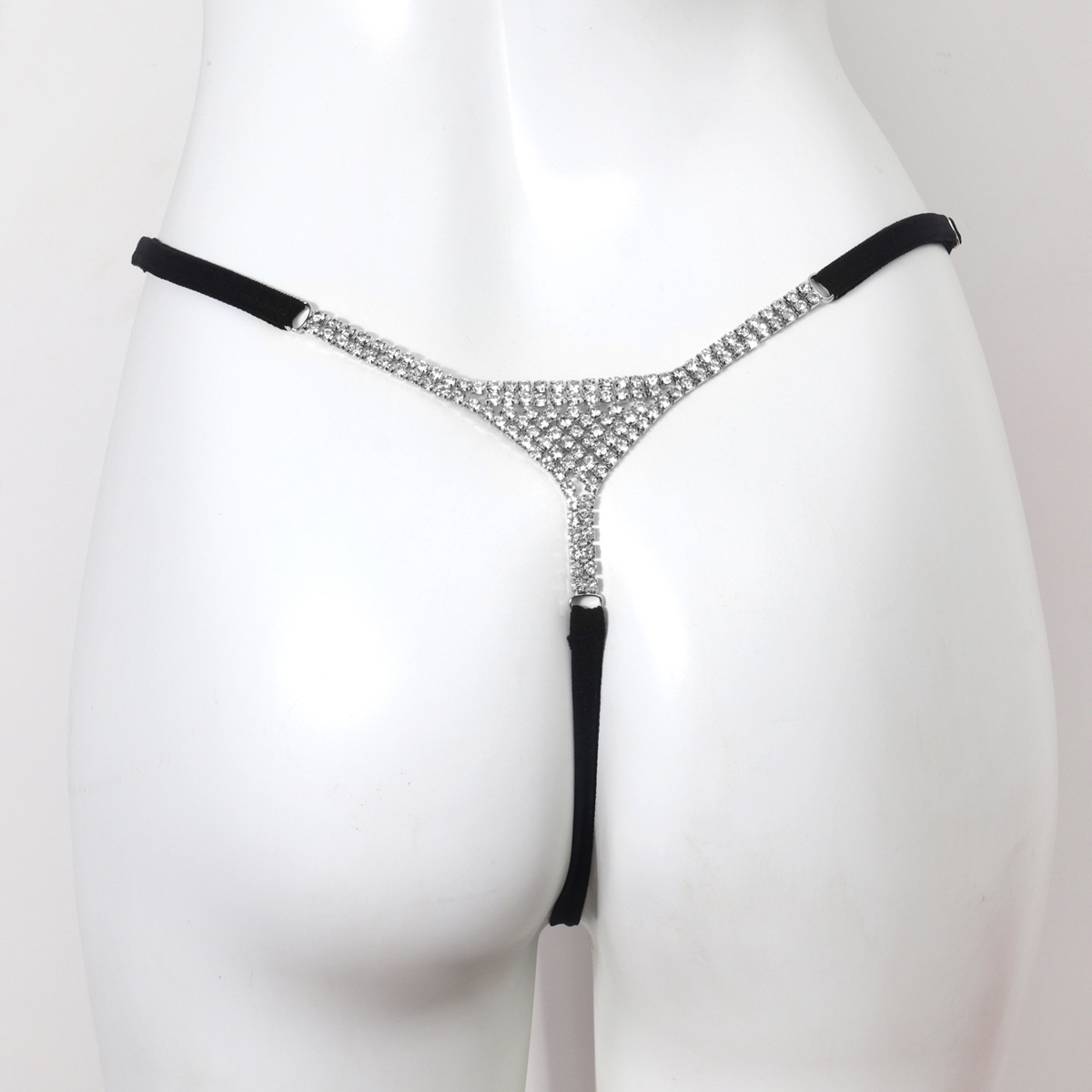 Lovingerie - Fashionable Shining Diamond Sexy Inlaid Sexy Bikini Body Chain Accessories Thong
