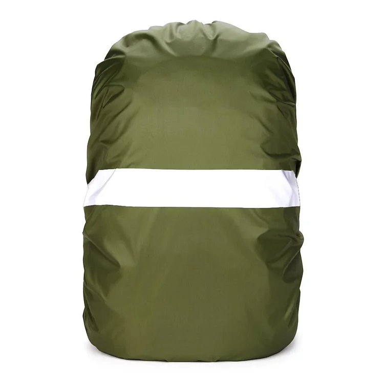 Adjustable Waterproof Dustproof Backpack Reflective Rain Cover (Army Green)