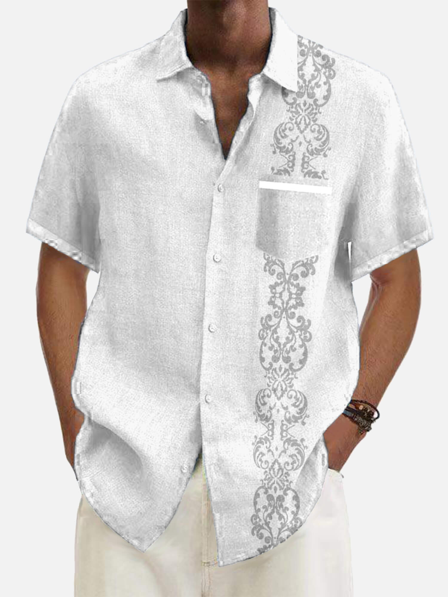 Men's Hawaiian Vacation Short Sleeve Printed Shirt