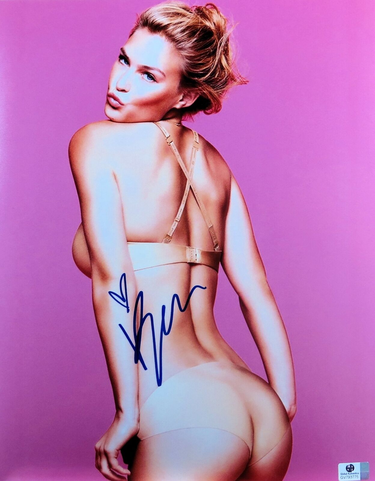 Bar Refaeli Signed Autographed 11X14 Photo Poster painting Sexy Bra and Panties GV793775