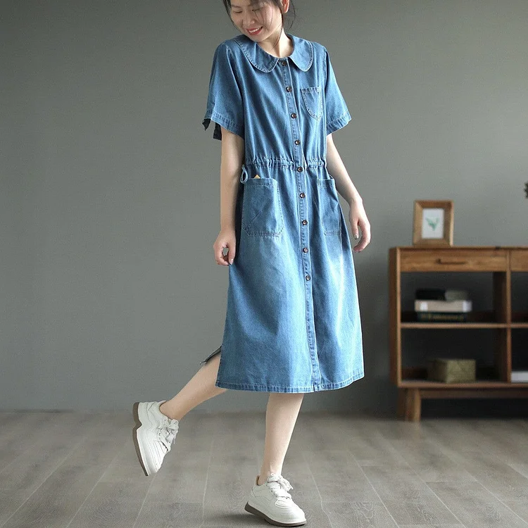 Women Summer Casual Denim Dress