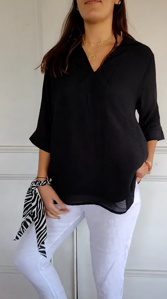 Women'S Cotton And Linen Tops