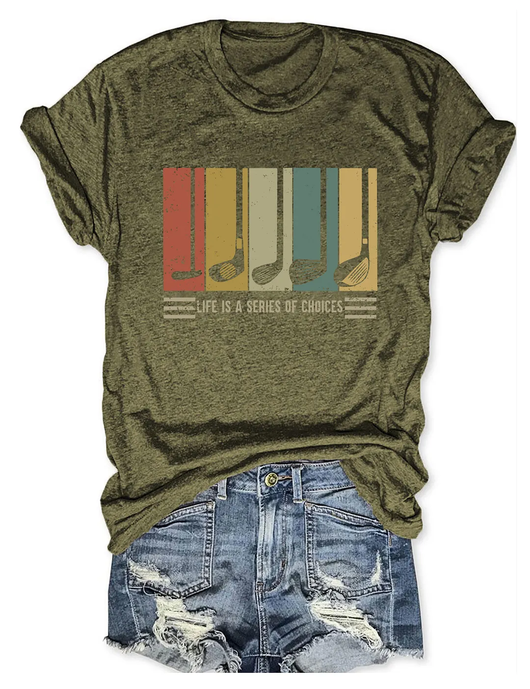 Life Is A Series Of Choices Gifts For Golfers T-shirt