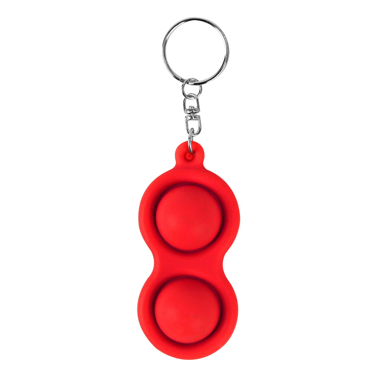 

Red 2 Bulges Keychain - Pop It Fidget Toy, 501 Original