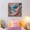 Japanese Beauty-11CT Stamped Cross Stitch 50*50cm/19.69*19.69in