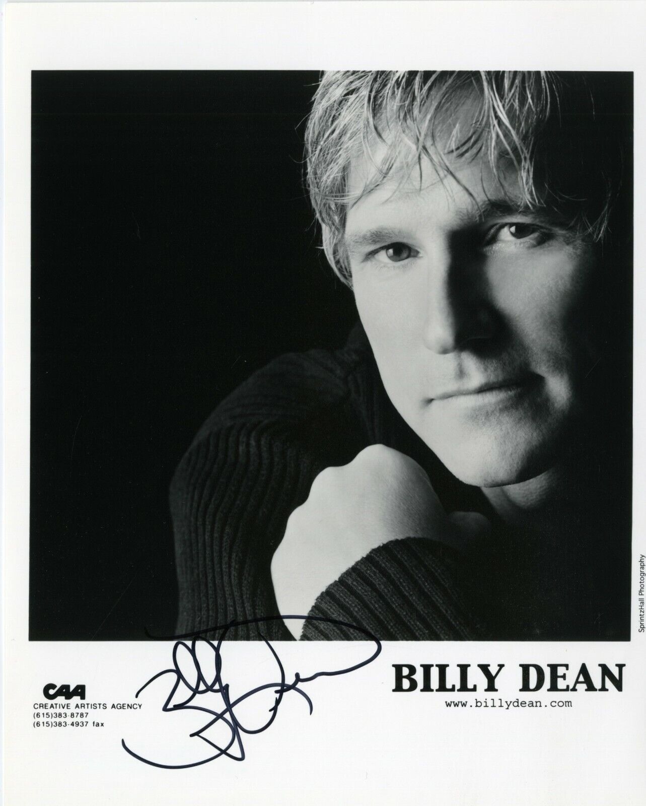 Billy Dean (Country music singer) Signed Photo Poster painting