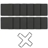 Square Slate Drink Coasters Set with Anti-Scratch Bottom for Home Office Kitchen