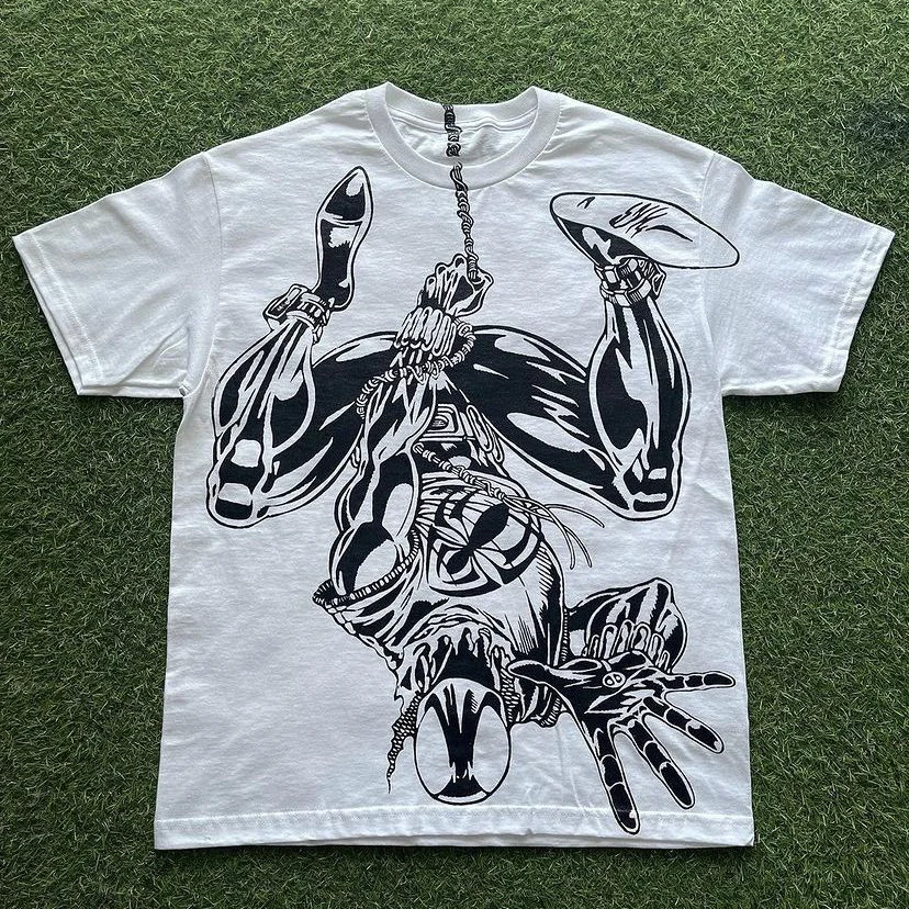 Men's personalized print round neck short sleeves