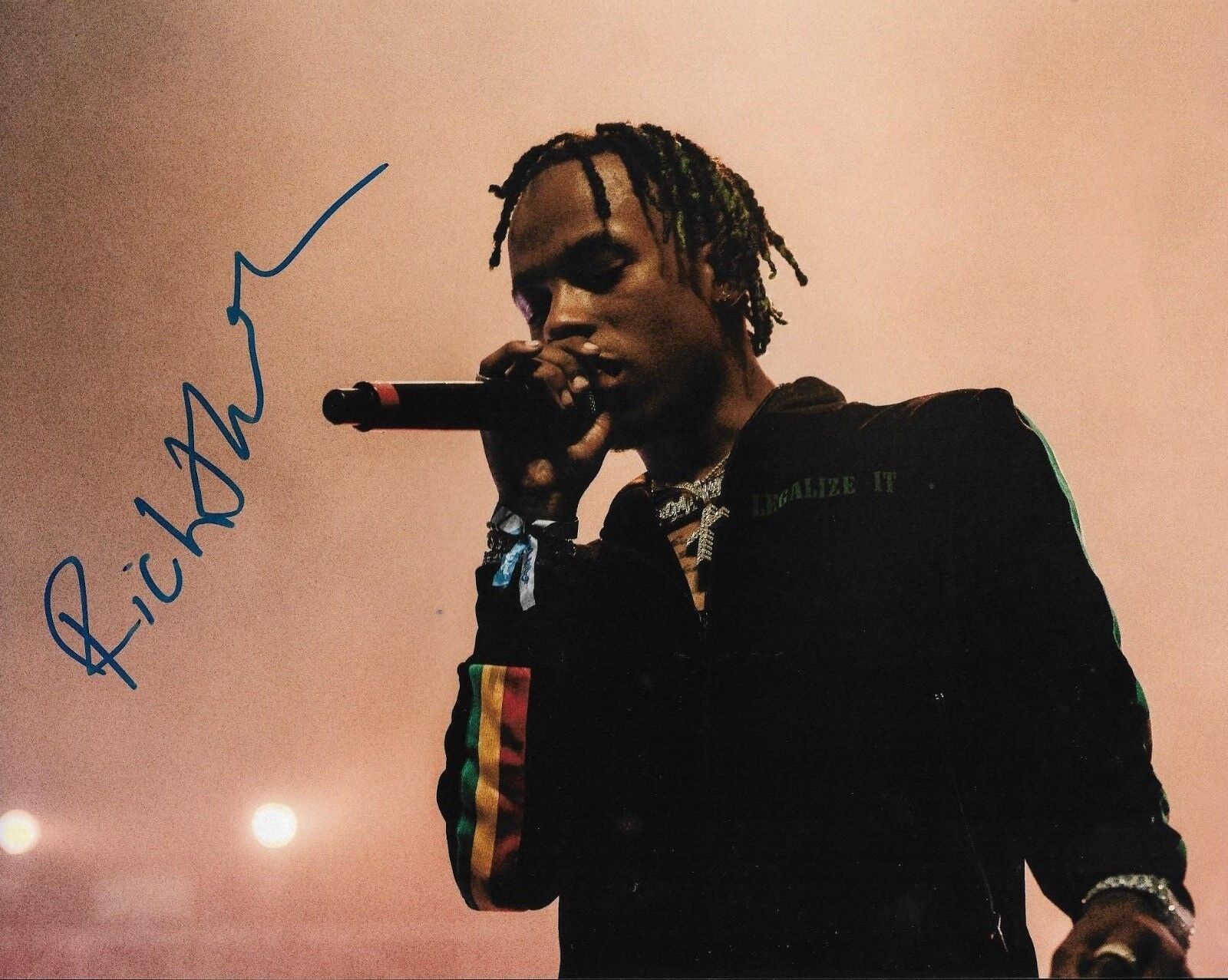 RICH THE KID RAPPER signed THE WORLD IS YOURS 8X10 Photo Poster painting FAMOUS DEX, MIGOS w COA