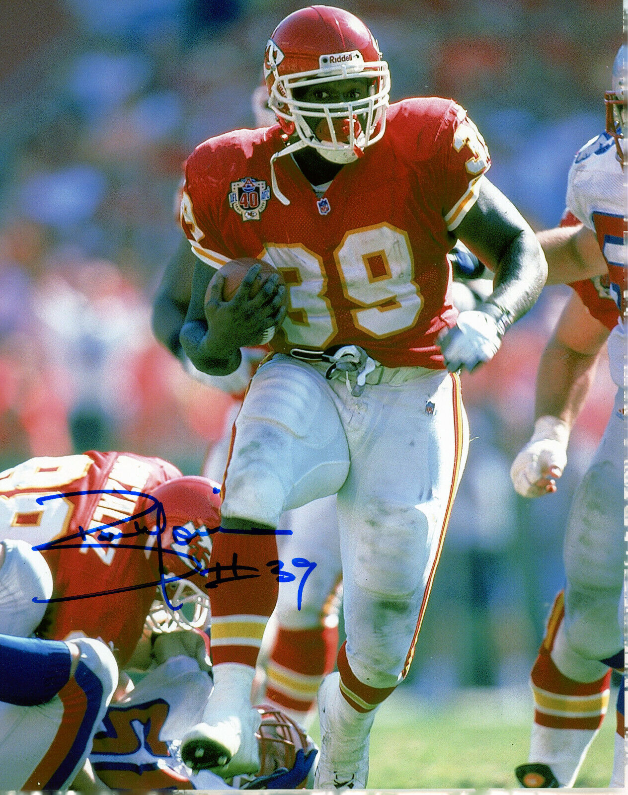 Bam Morris autographed 8x10 Kansas City Chiefs In Person #2