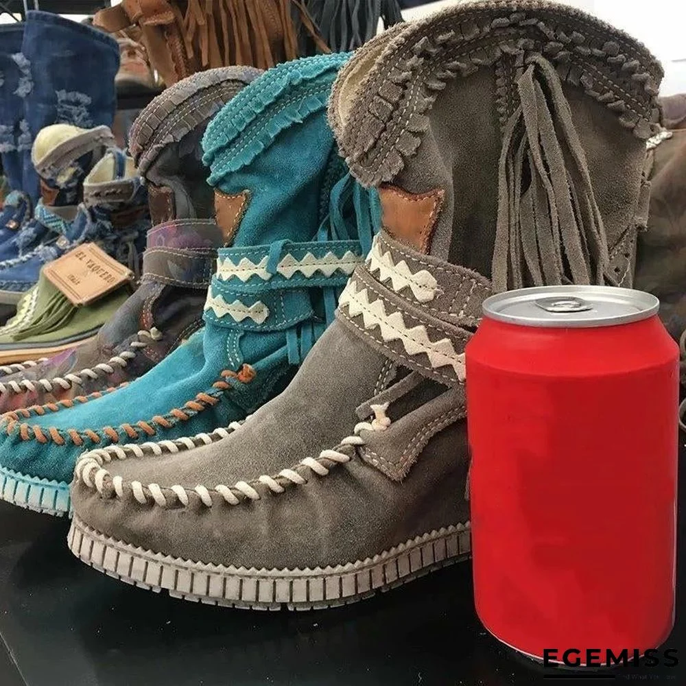 New Style Tassels Ankle Boots | EGEMISS
