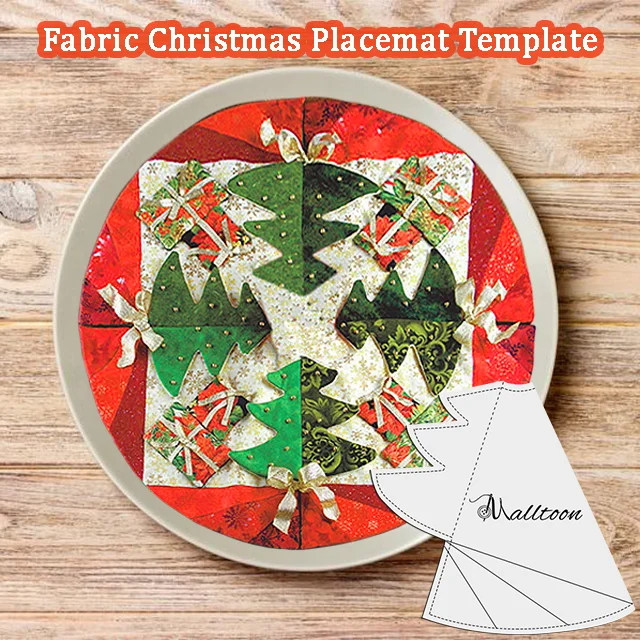 Fabric Christmas Placemat Template