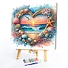 (US Local)Paint By Numbers Kit On Canvas DIY Oil Art Ocean Picture Home Wall Decor40x40cm