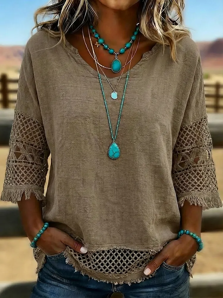 Boho Lounge Top,Summer Beach Blouse