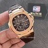 Patek Nautilus 5712R-001 Rose Gold with Black-brown Dial Moonphase Leather strap(40mm) Super Clone