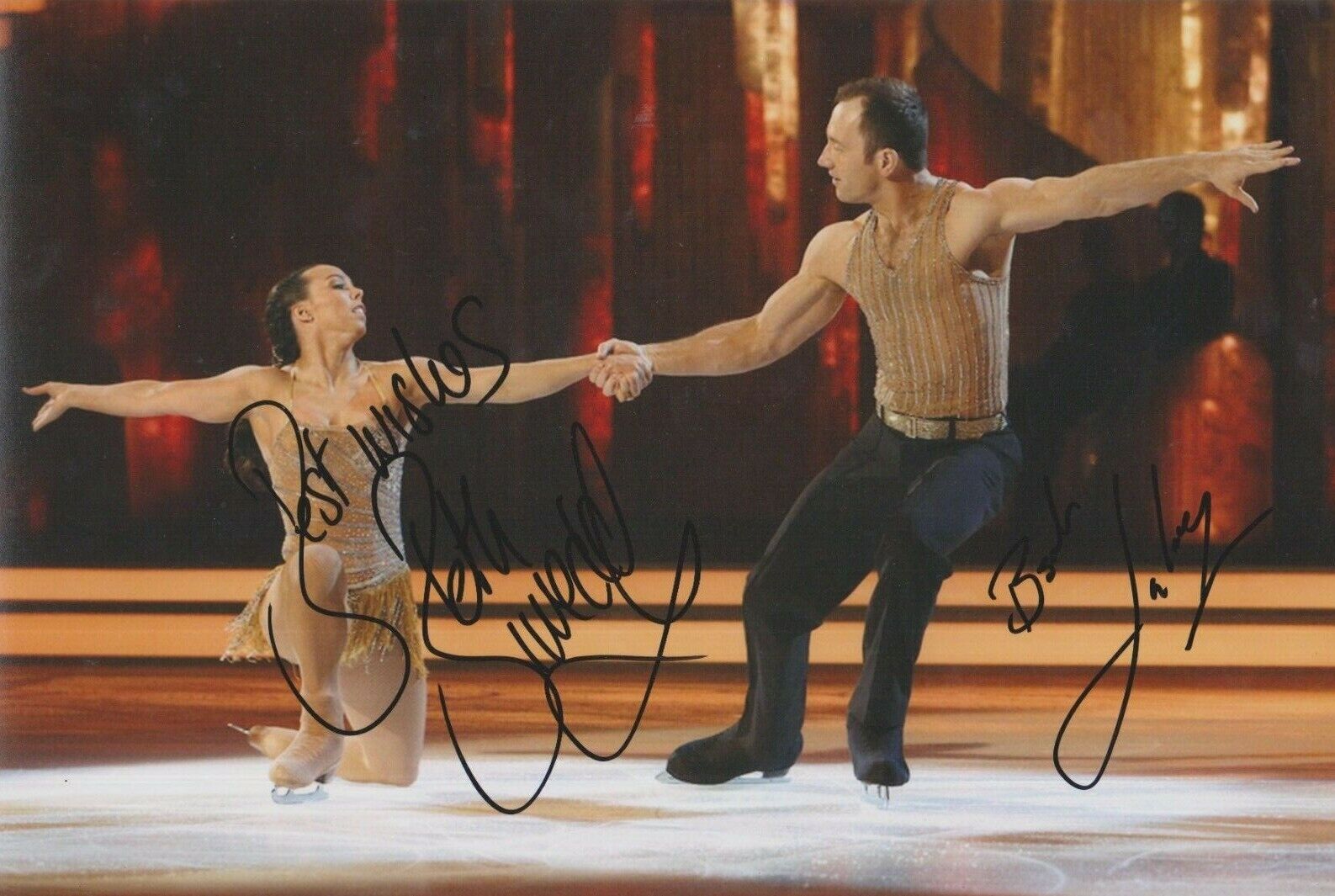 Beth Tweddle **HAND SIGNED** 8x12 Photo Poster painting (Dancing On Ice) ~ AUTOGRAPHED