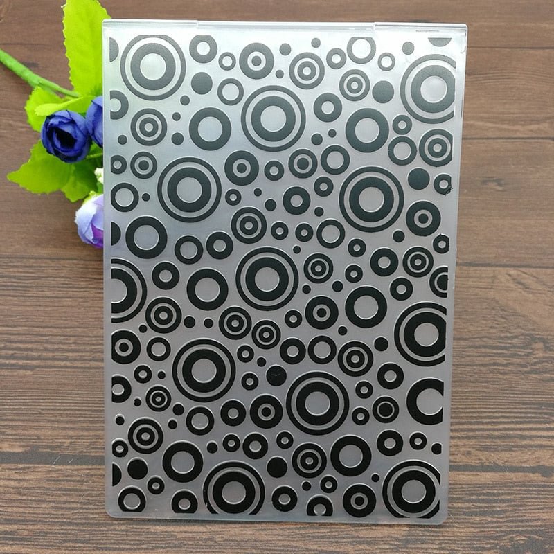 Plastic Embossing Folders Circle scrapbook album card gift packing decoration cutting dies paper craft stencils