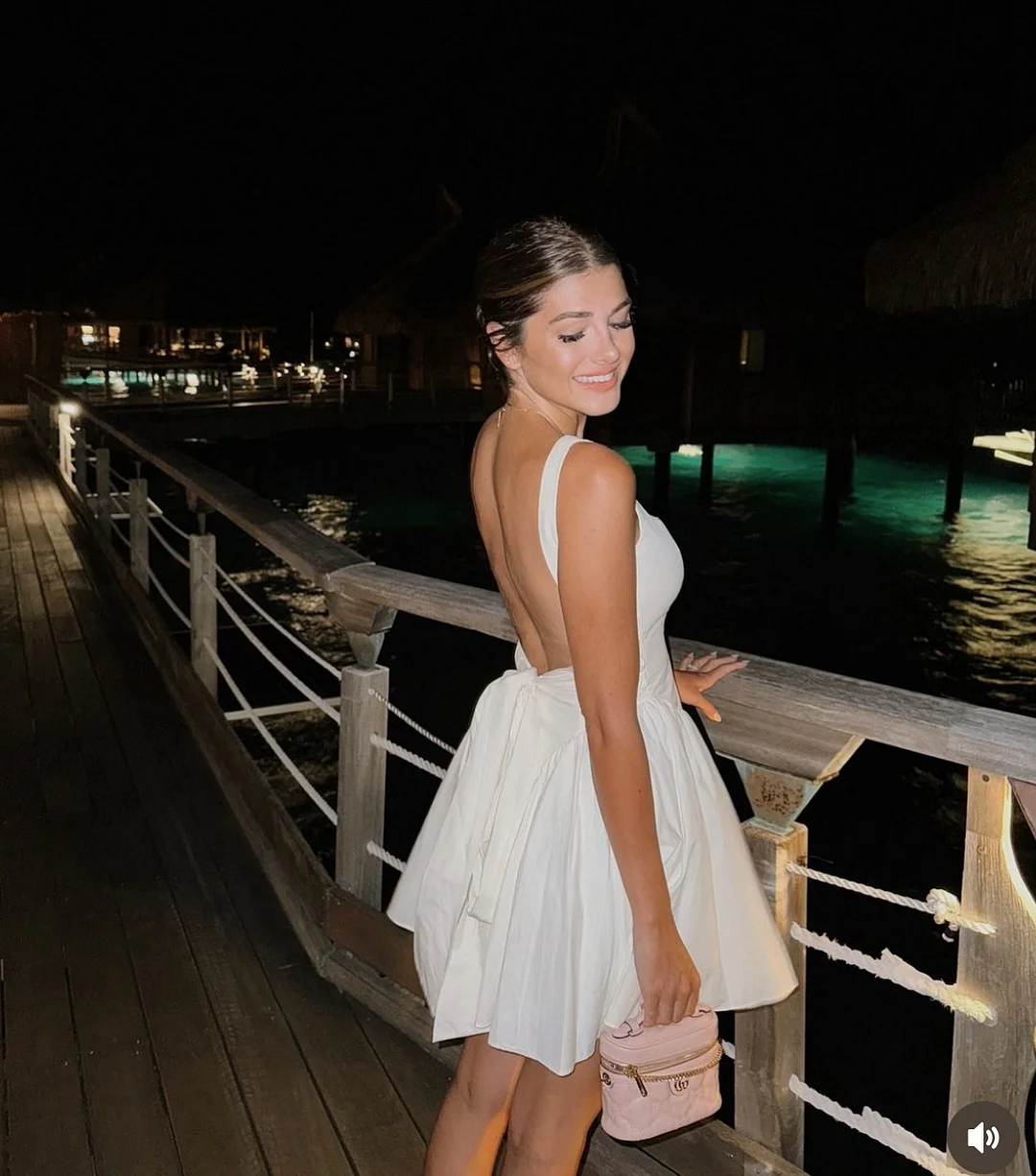 Suninheart Summer Sexy Square Collar Backless Party Dresses Mini White Drape A Line Night Date Dress Big Bow Women New In Dress