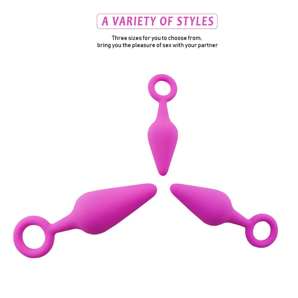 Pull Ring Backcourt Pull Bead Anal Plug Silicone Anal Plug Male And Female Anal Plug Adult Sex Toys  