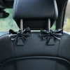 Elegant BowKnot Design PU Leather Car Used Backseat Hooks Hanger