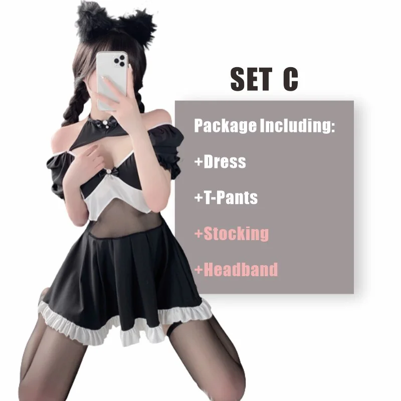 Billionm OJBK Womens Square Neck Dress Flowy Swing Mini Short Wrap Dresses Women Club Party Backless Lace Bodycon Nightwear Black Hollow