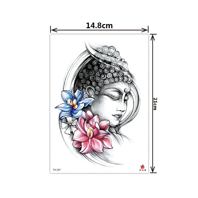 Flower arm tattoo stickers half arm tattoo stickers flower creative tattoo stickers waterproof and durable