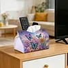 Dreamy Butterfly DIY PULeather Diamond Painting Tissue Box for Adults Beginners Gem Art Painting Napkin Holder for Living Room Bedroom Bathroom Table Decor