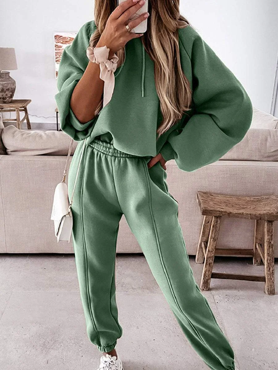 Sports and Leisure Hooded Sweater Suit