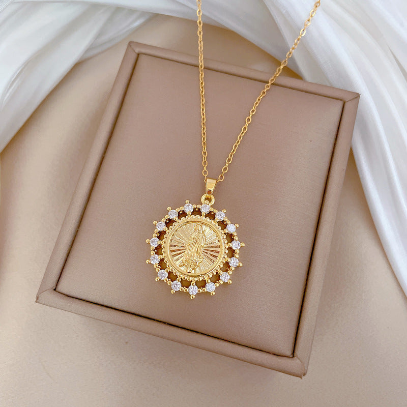 Moon Geometric Stainless Steel Stainless Steel Necklaces