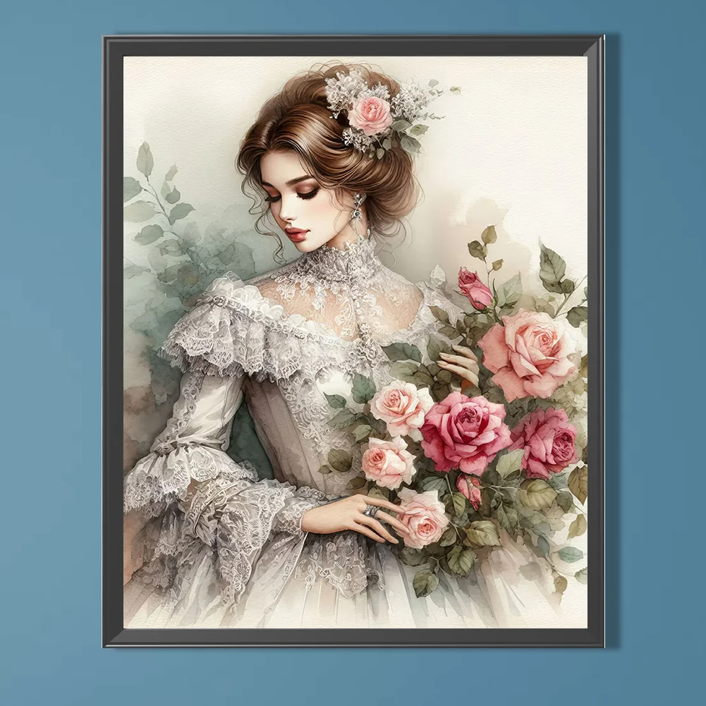 Diamond Painting - Full Round Drill - Lady(Canvas|40*50cm)