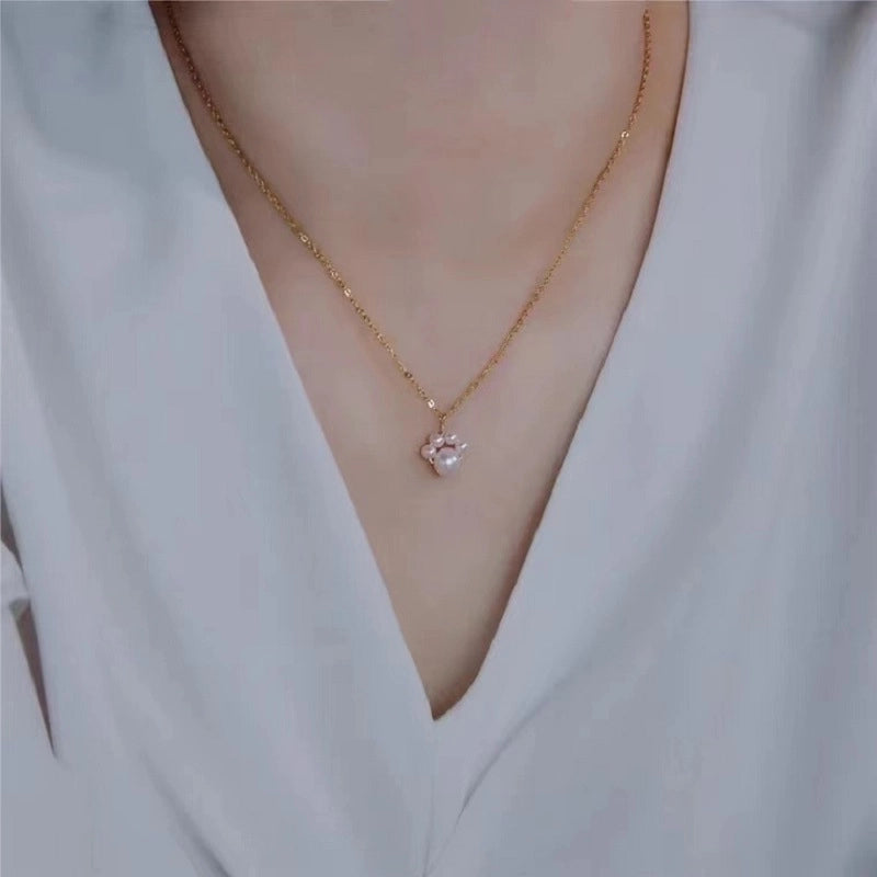 Alloy Freshwater Pearl Copper Fashion Solid Color Irregular Necklace