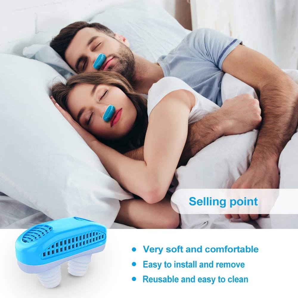 2 in 1 anti snoring and air purifier nose clip