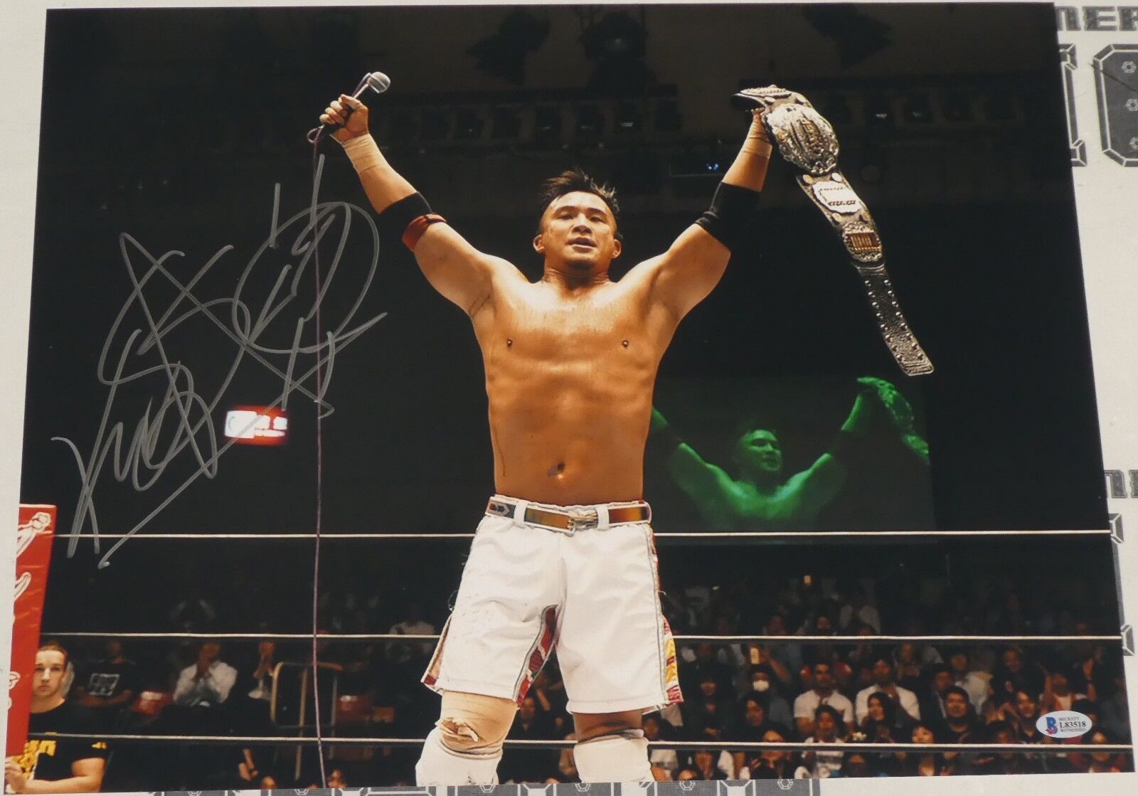 Kushida Signed 16x20 Photo Poster painting BAS Beckett COA New Japan Pro Wrestling Picture Auto