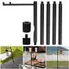 Collapasible Camping Folding Lamp Pole Aluminum Alloy Lantern Holder for Outdoor