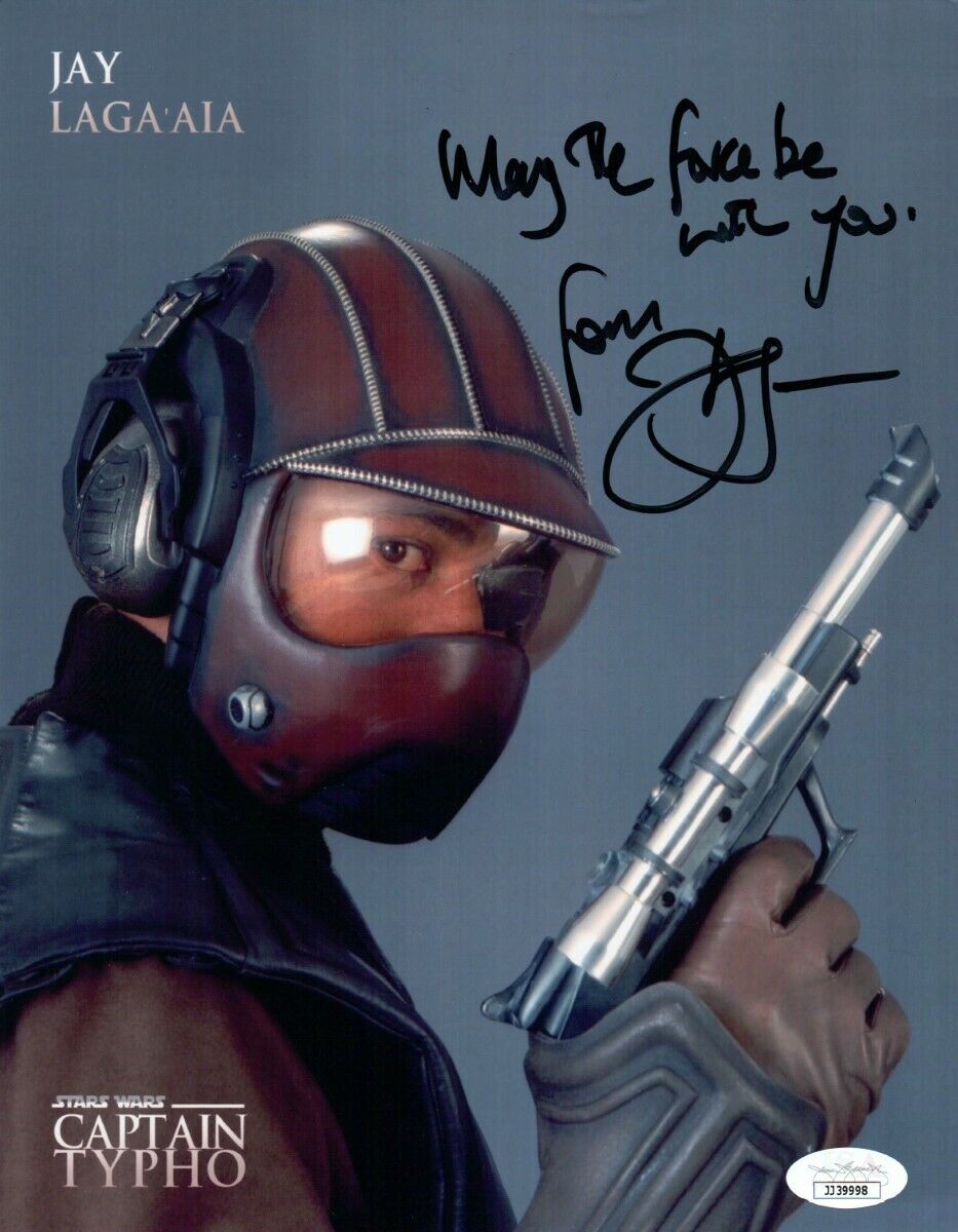 Jay Laga'aia Signed Autographed 8X10 Photo Poster painting Star Wars Captain Typho JSA JJ39998