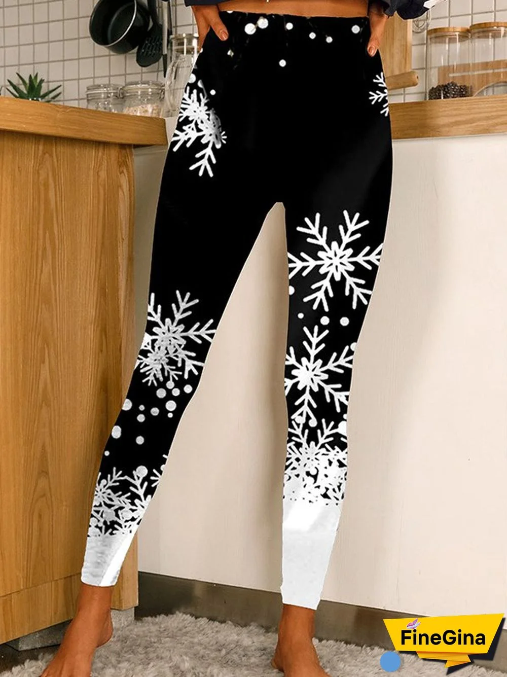 Printed Casual Skinny Leggings