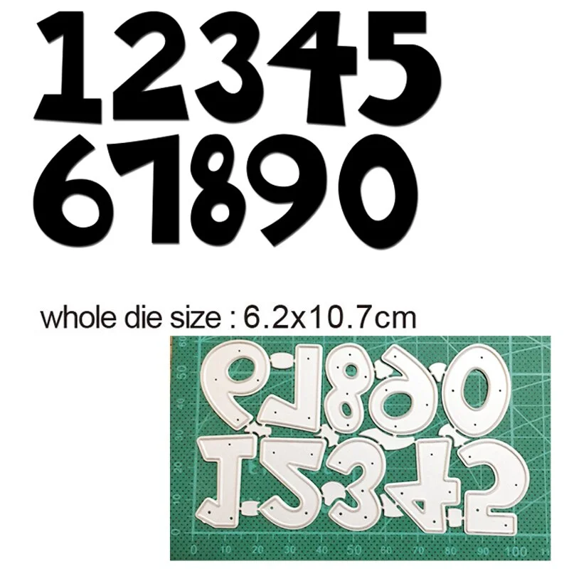 Craft Metal Cutting Dies Cut Die Mold Alphabets Letter Number Decoration Scrapbooking Dies Knife Mould Blade Punch Stencils Dies