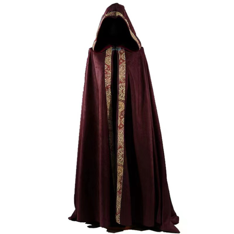 [Wetrose] In Stock Wizard Cloak Cosplay Costume Cape Vampire Witch Magician Church Clergy  Sacred Full Set Halloween