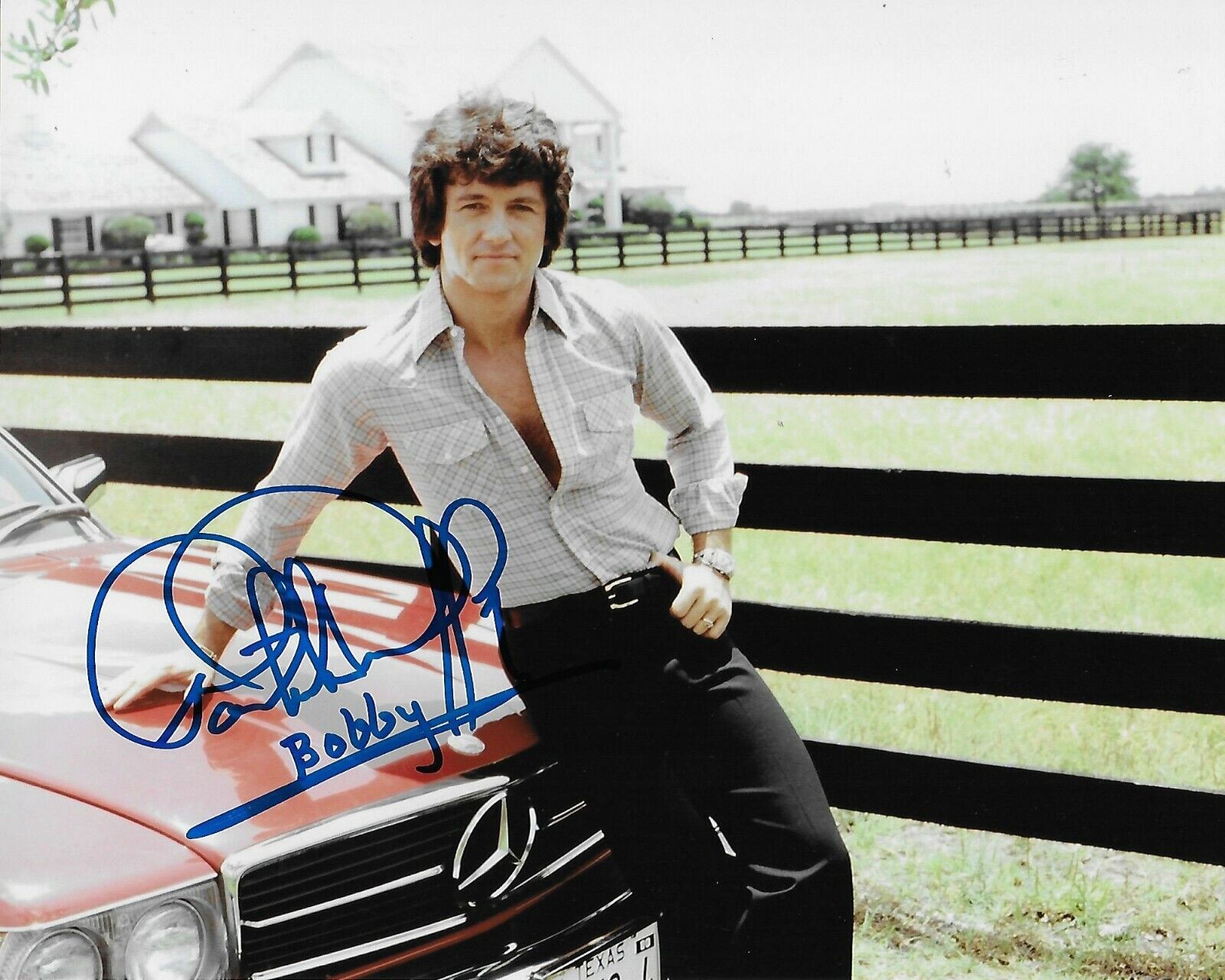 Patrick Duffy Dallas Original Autographed 8X10 Photo Poster painting #24 signed at HollywoodShow