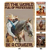 (Multi Style)Cowboy - Metal Tin Signs(8*12Inch)